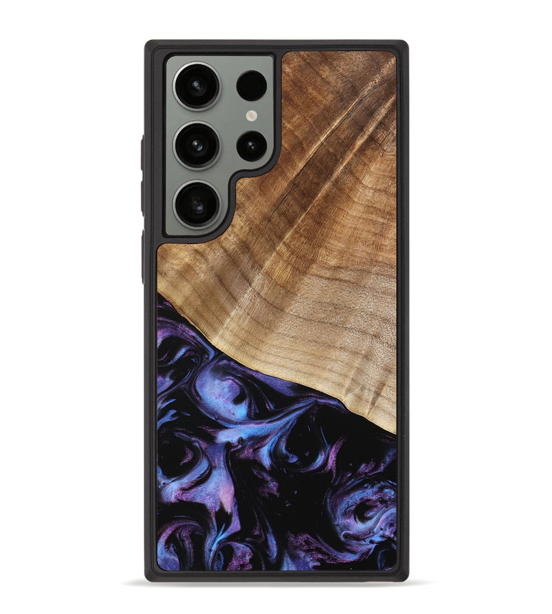 Galaxy S23 Ultra Wood Phone Case - Bettina (Purple, 739808)