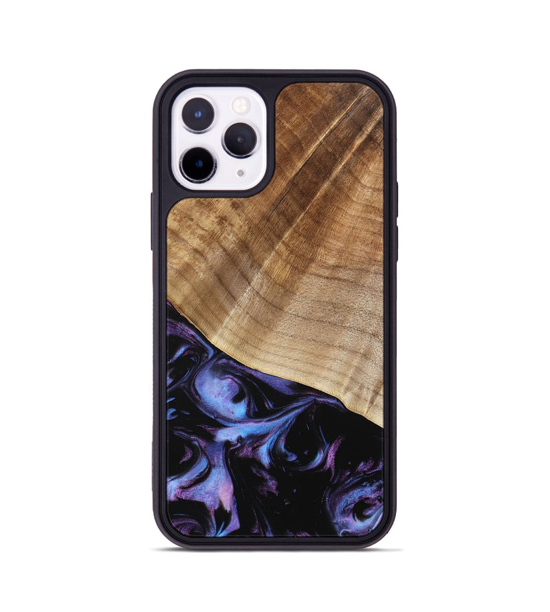 iPhone 11 Pro Wood Phone Case - Bettina (Purple, 739808)