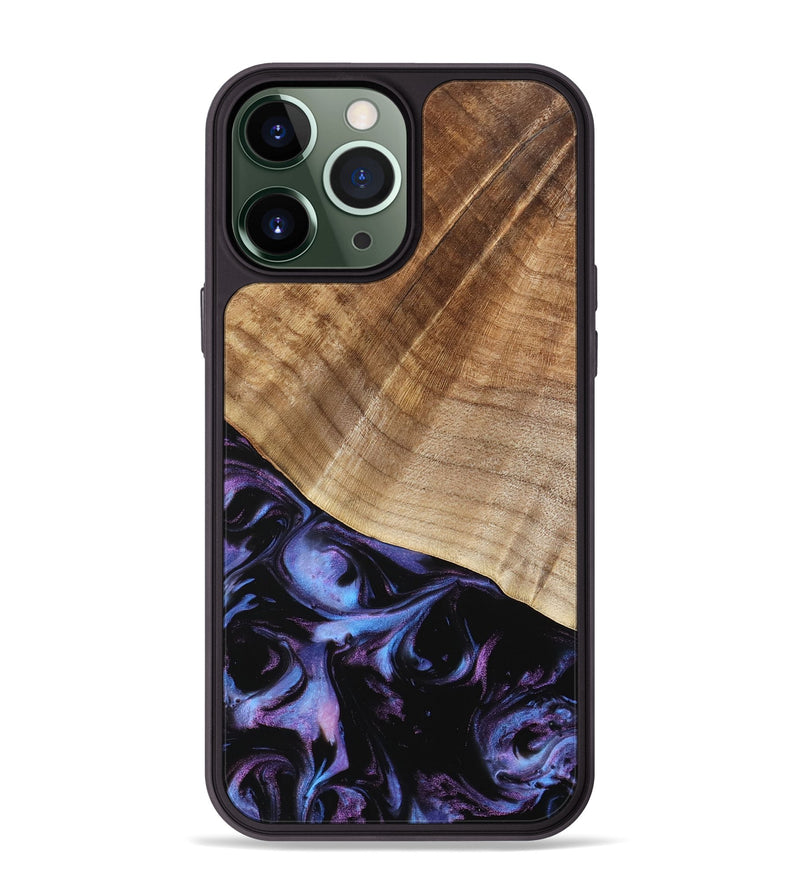 iPhone 13 Pro Max Wood Phone Case - Bettina (Purple, 739808)