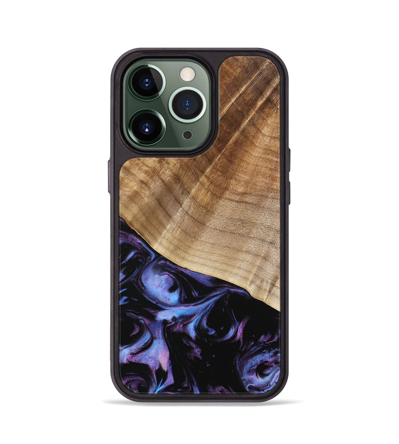 iPhone 13 Pro Wood Phone Case - Bettina (Purple, 739808)