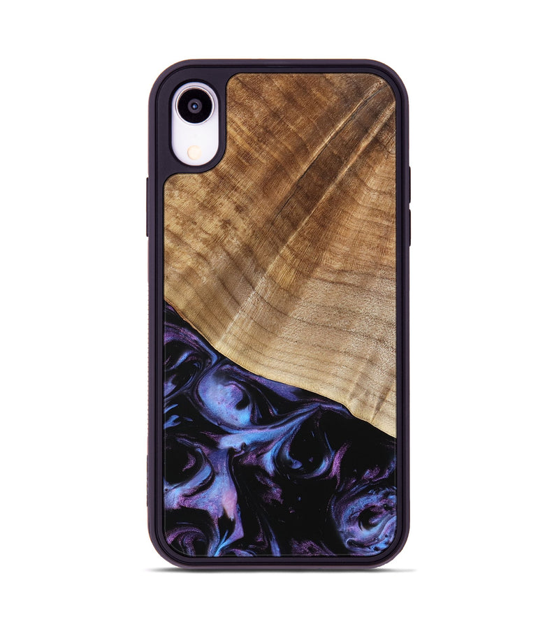 iPhone Xr Wood Phone Case - Bettina (Purple, 739808)