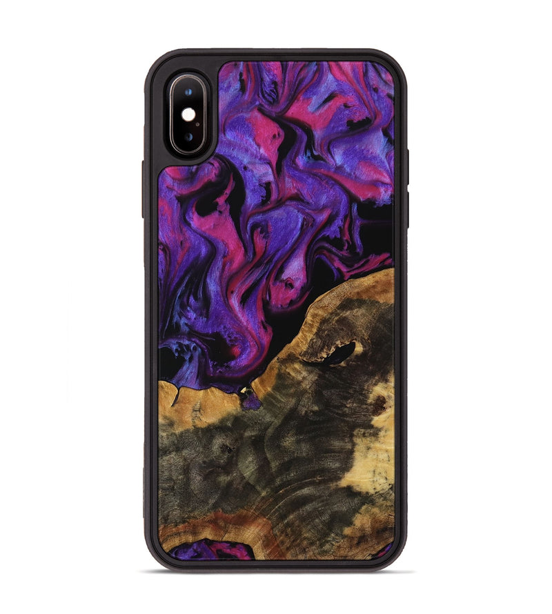 iPhone Xs Max Wood Phone Case - Dorie (Purple, 739818)