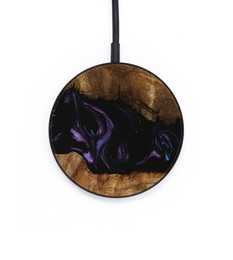 Circle Wood Wireless Charger - Bernice (Purple, 739824)