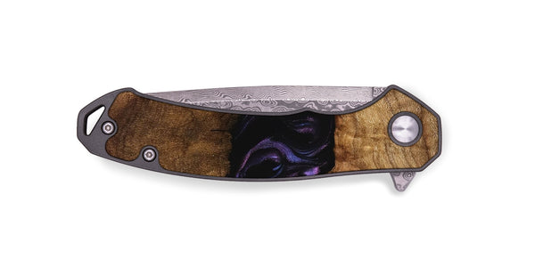 EDC Wood Pocket Knife - Bernice (Purple, 739824)