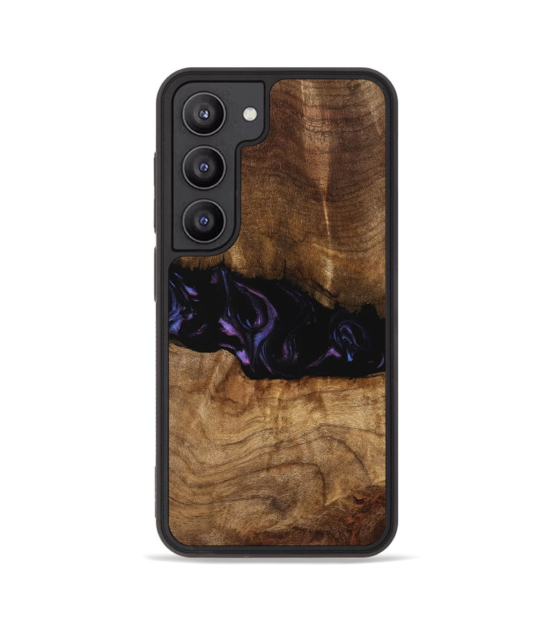 Galaxy S23 Wood Phone Case - Bernice (Purple, 739824)