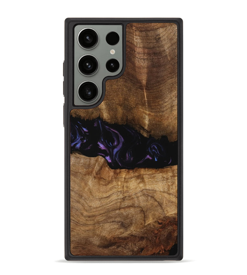 Galaxy S23 Ultra Wood Phone Case - Bernice (Purple, 739824)