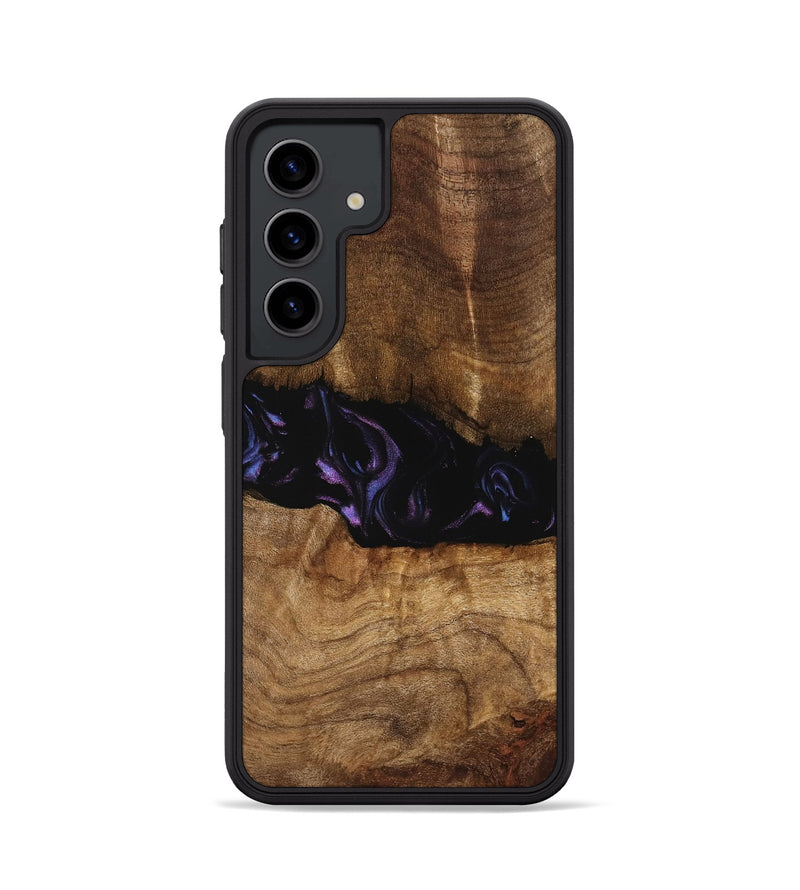 Galaxy S24 Wood Phone Case - Bernice (Purple, 739824)