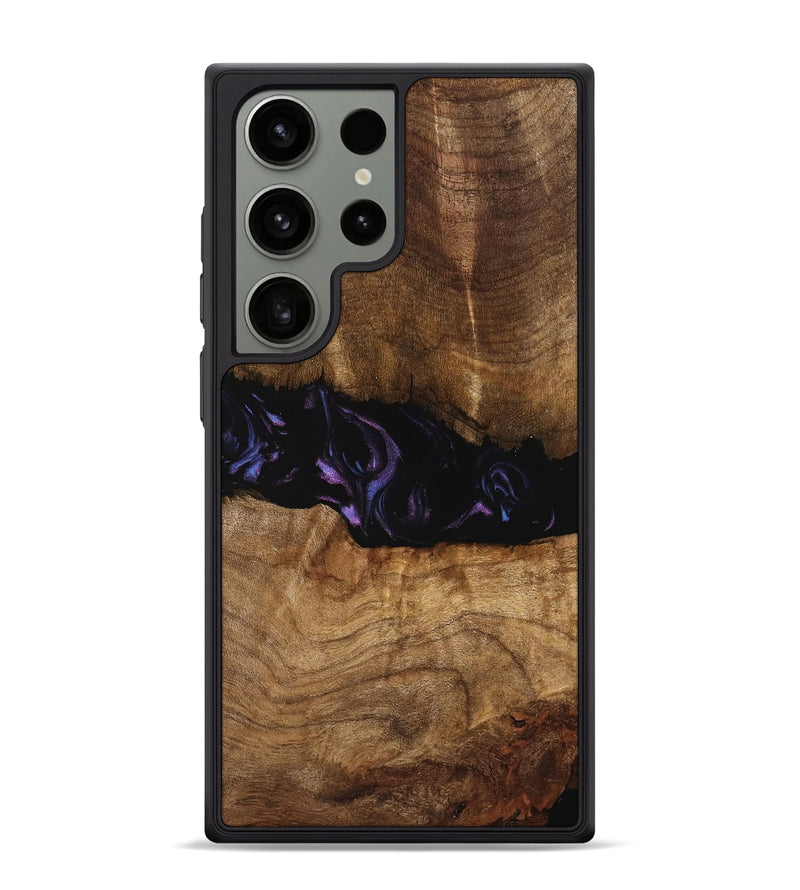 Galaxy S24 Ultra Wood Phone Case - Bernice (Purple, 739824)