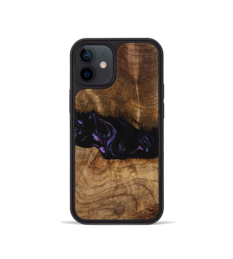 iPhone 12 mini Wood Phone Case - Bernice (Purple, 739824)