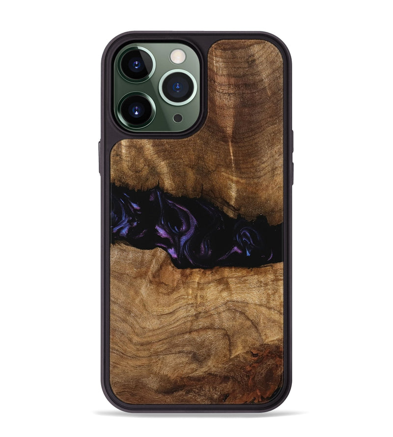 iPhone 13 Pro Max Wood Phone Case - Bernice (Purple, 739824)