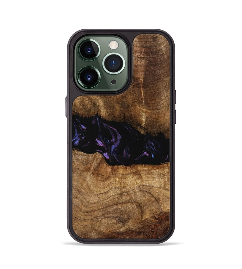 iPhone 13 Pro Wood Phone Case - Bernice (Purple, 739824)