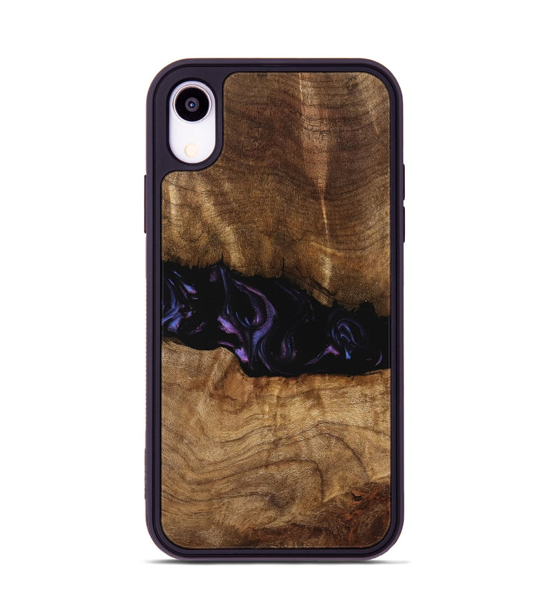 iPhone Xr Wood Phone Case - Bernice (Purple, 739824)