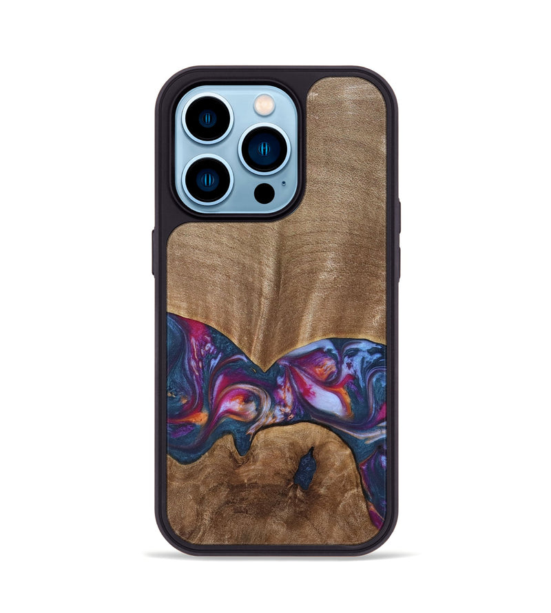 iPhone 14 Pro Wood Phone Case - Herbie (Blue, 739831)