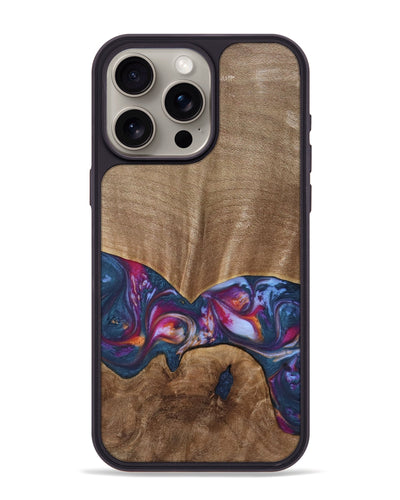 iPhone 15 Pro Max Wood Phone Case - Herbie (Blue, 739831)