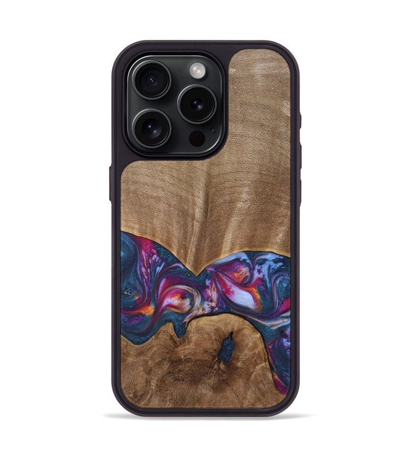 iPhone 15 Pro Wood Phone Case - Herbie (Blue, 739831)