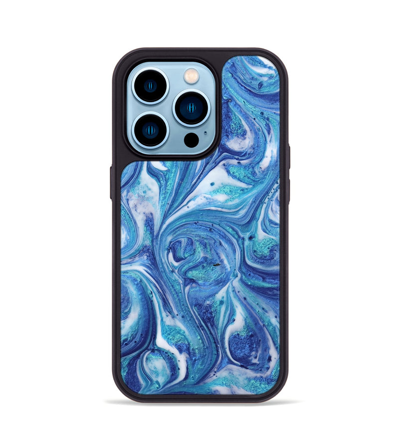 iPhone 14 Pro ResinArt Phone Case - Mahmoud (Blue, 739836)