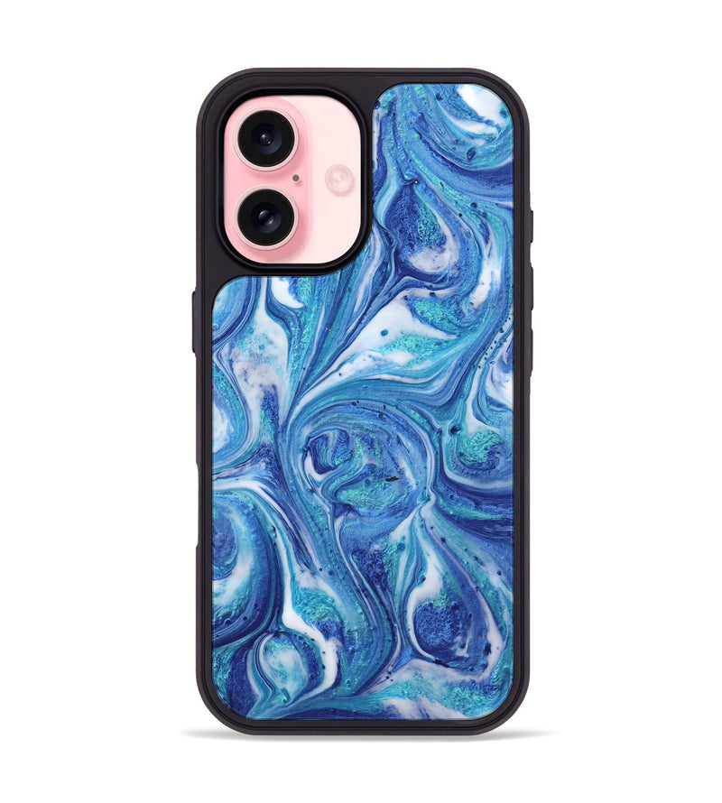 iPhone 16 ResinArt Phone Case - Mahmoud (Blue, 739836)