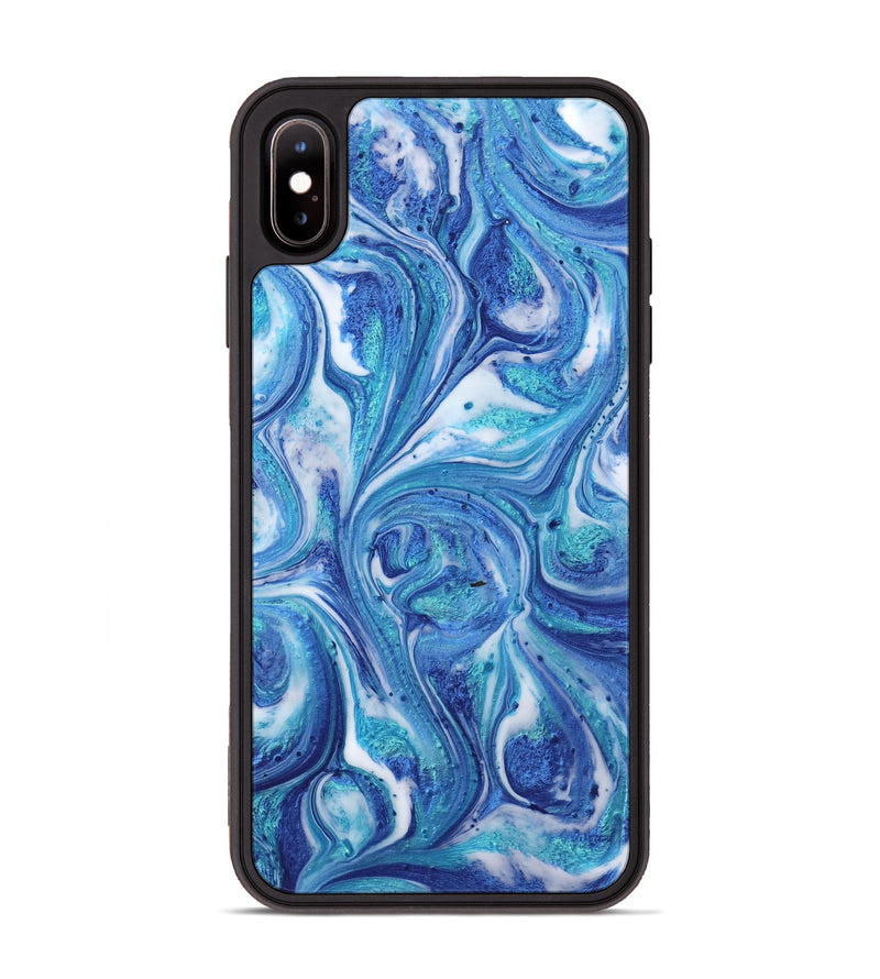 iPhone Xs Max ResinArt Phone Case - Mahmoud (Blue, 739836)