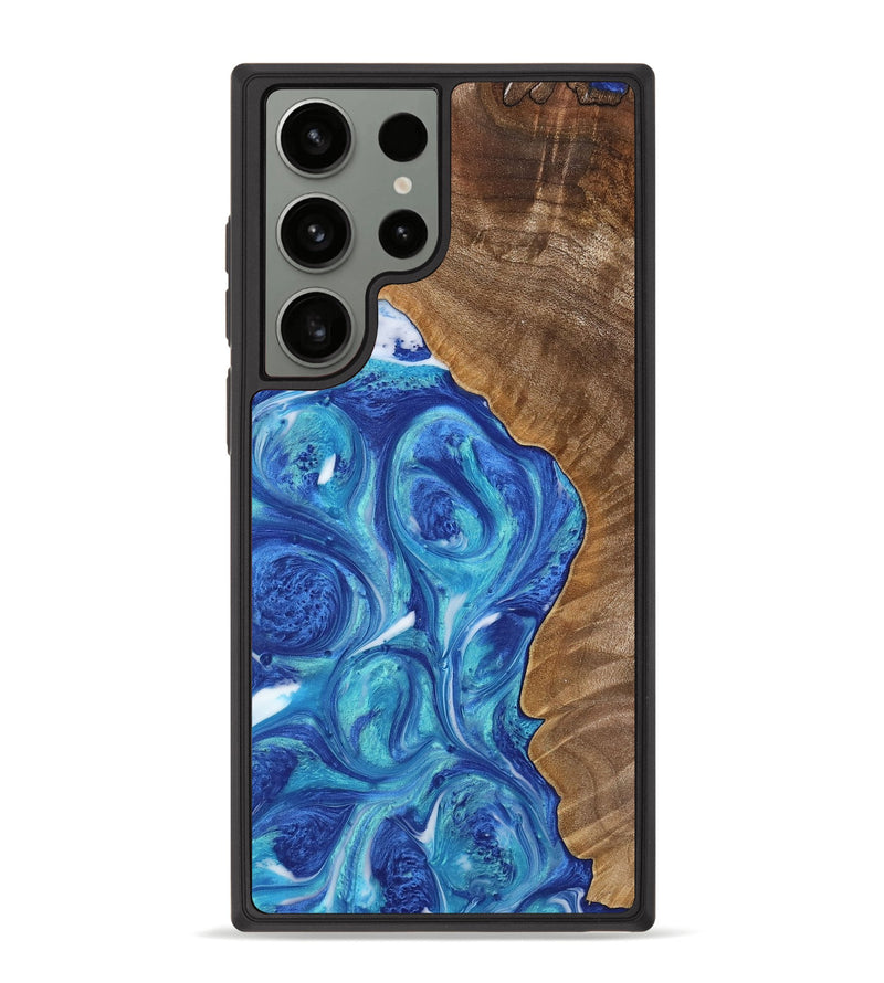 Galaxy S23 Ultra Wood Phone Case - Brennen (Blue, 739839)