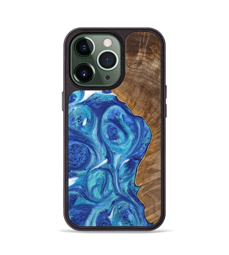 iPhone 13 Pro Wood Phone Case - Brennen (Blue, 739839)