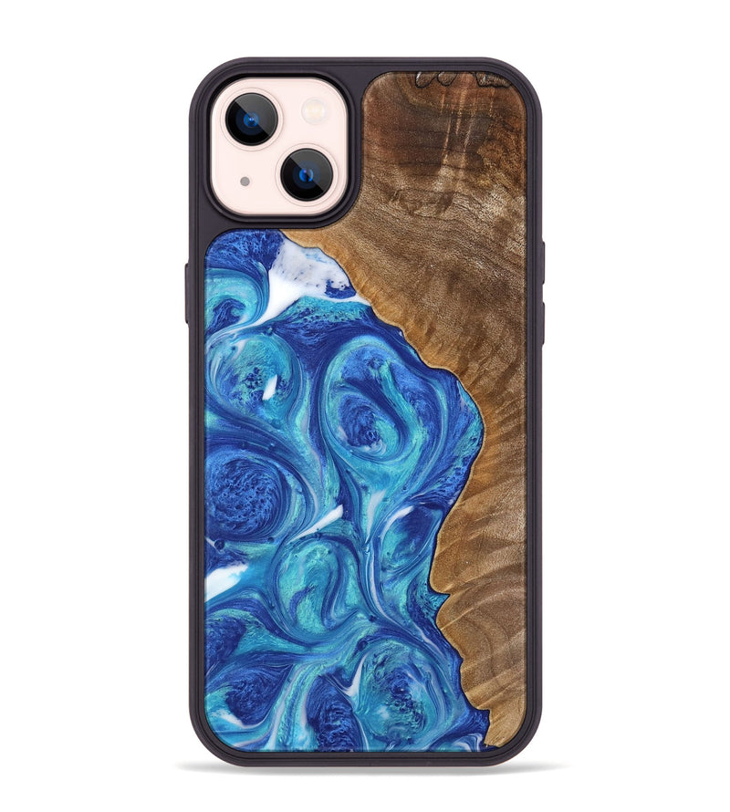 iPhone 14 Plus Wood Phone Case - Brennen (Blue, 739839)