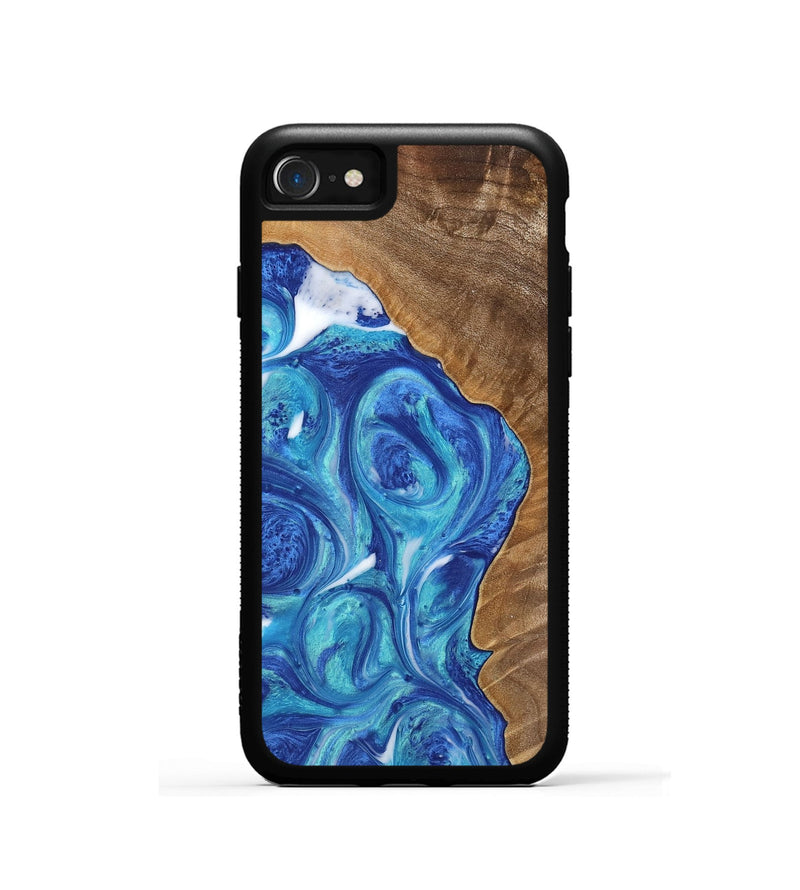 iPhone SE Wood Phone Case - Brennen (Blue, 739839)