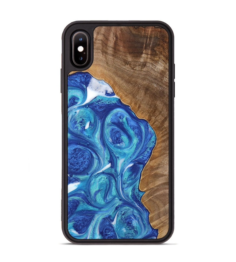 iPhone Xs Max Wood Phone Case - Brennen (Blue, 739839)