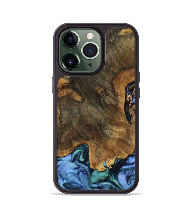 iPhone 13 Pro Wood Phone Case - Chyna (Blue, 739852)