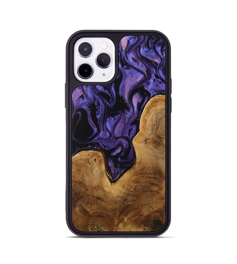 iPhone 11 Pro Wood Phone Case - Miwa (Purple, 739855)