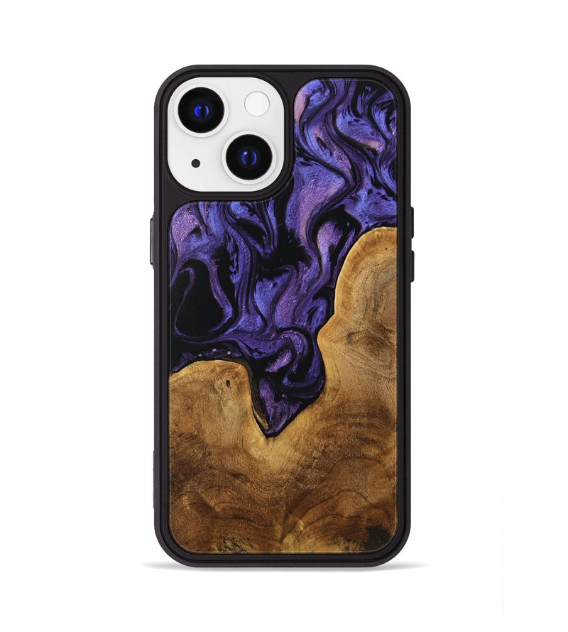 iPhone 13 Wood Phone Case - Miwa (Purple, 739855)