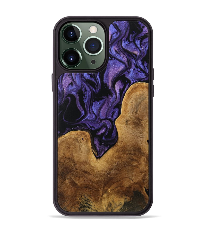 iPhone 13 Pro Max Wood Phone Case - Miwa (Purple, 739855)