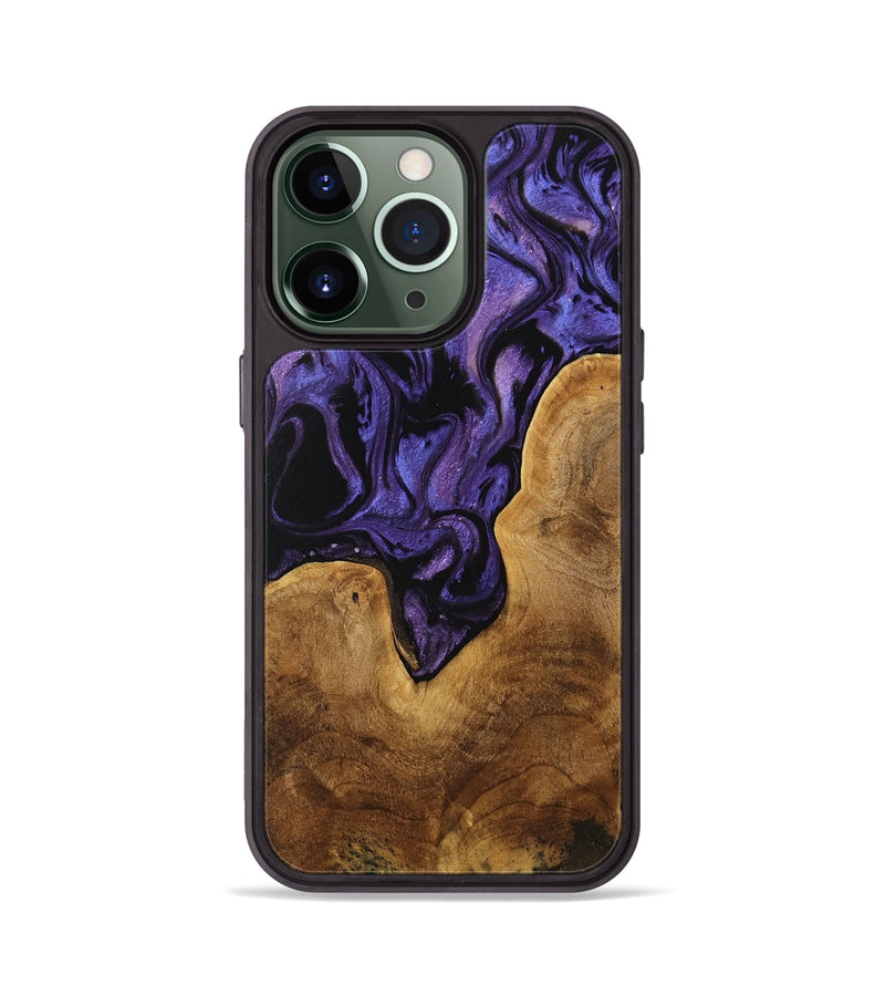 iPhone 13 Pro Wood Phone Case - Miwa (Purple, 739855)