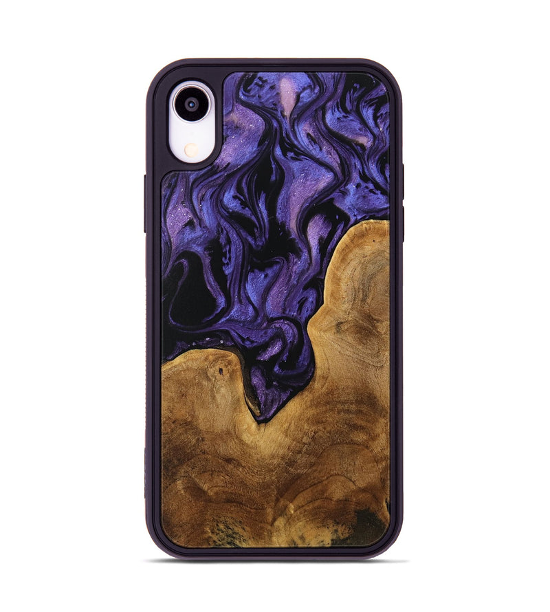 iPhone Xr Wood Phone Case - Miwa (Purple, 739855)