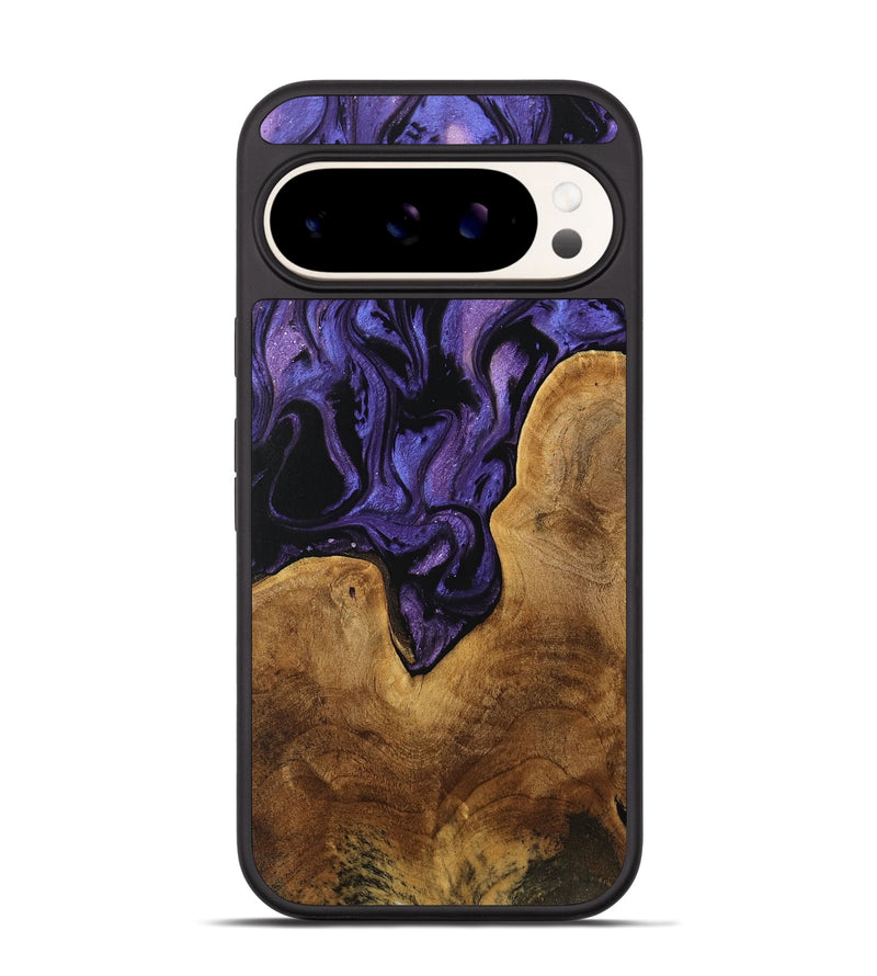 Pixel 9 Pro Wood Phone Case - Miwa (Purple, 739855)