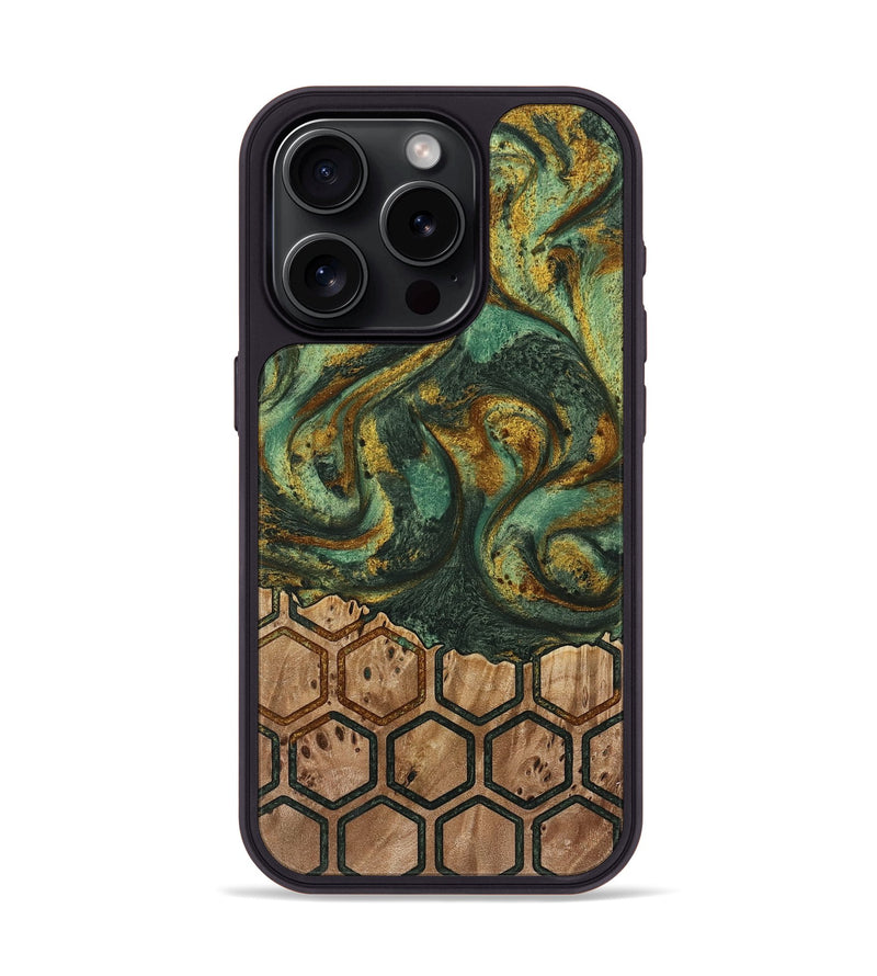 iPhone 15 Pro Wood Phone Case - Faunie (Pattern, 739856)