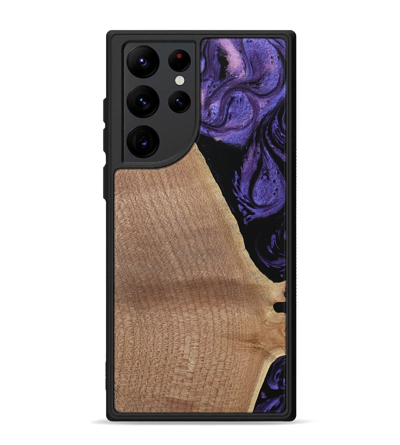 Galaxy S22 Ultra Wood Phone Case - Josanne (Purple, 739858)