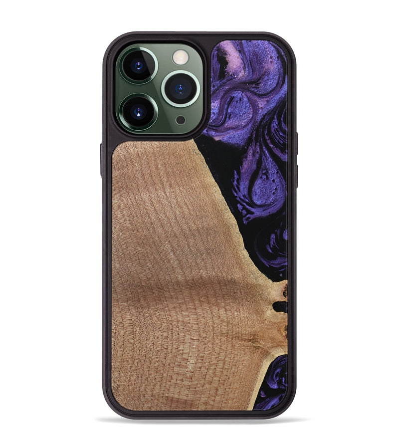 iPhone 13 Pro Max Wood Phone Case - Josanne (Purple, 739858)