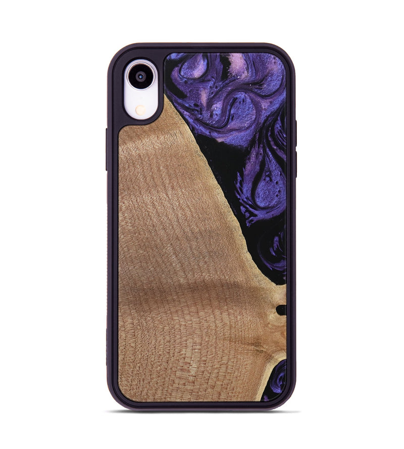 iPhone Xr Wood Phone Case - Josanne (Purple, 739858)