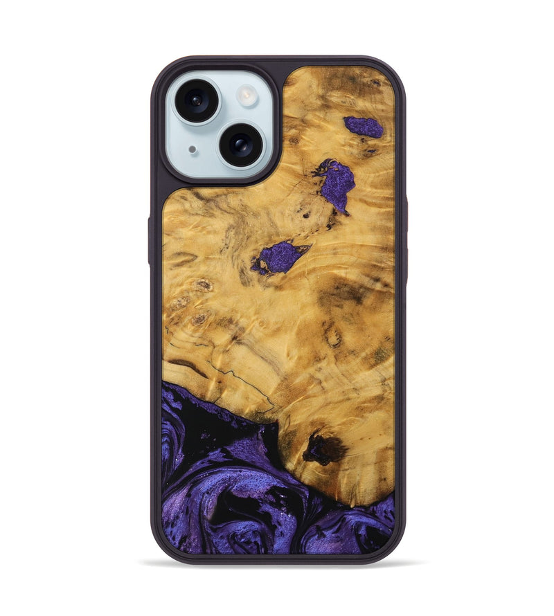 iPhone 15 Wood Phone Case - Meyer (Purple, 739861)