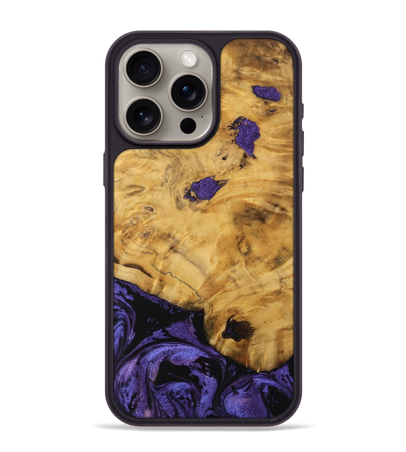 iPhone 15 Pro Max Wood Phone Case - Meyer (Purple, 739861)