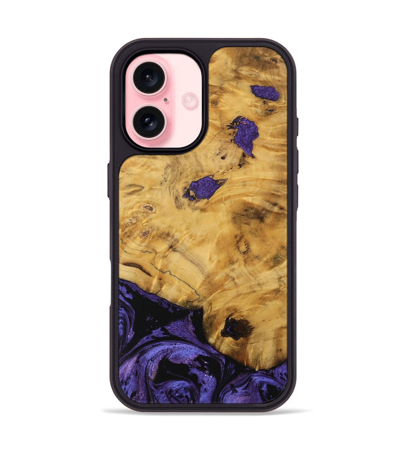 iPhone 16 Wood Phone Case - Meyer (Purple, 739861)