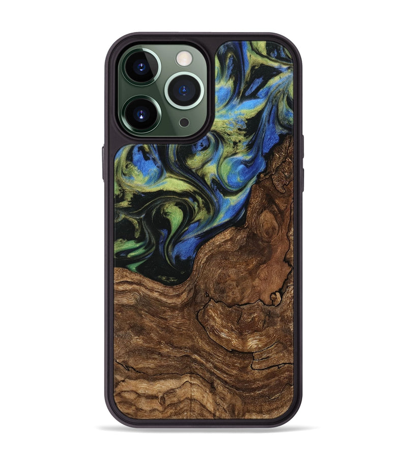 iPhone 13 Pro Max Wood Phone Case - Rhody (Green, 739865)