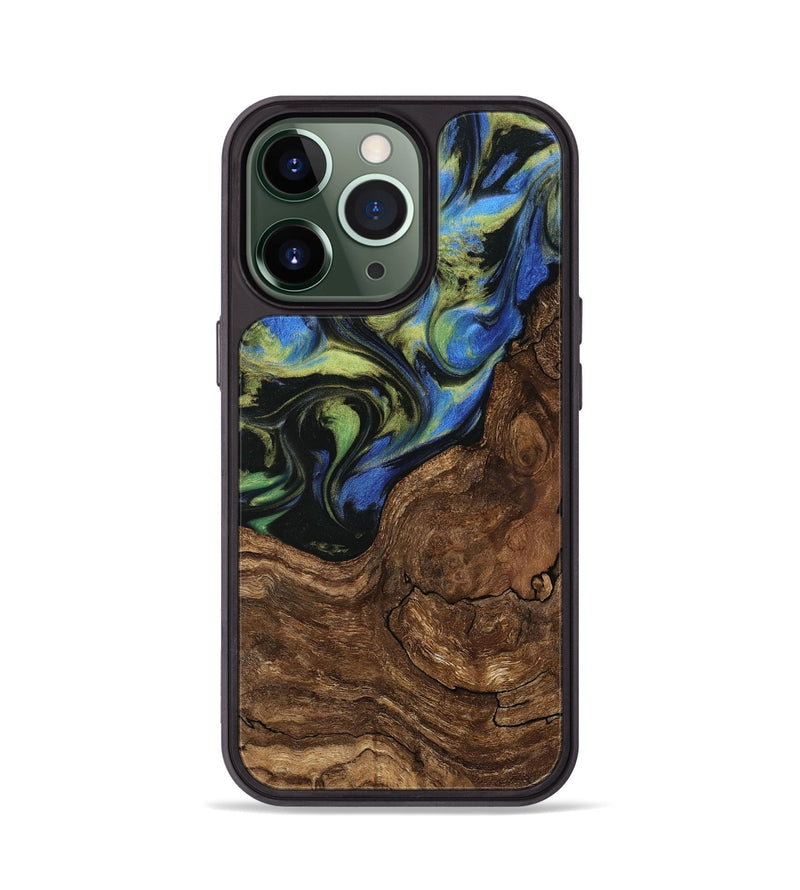 iPhone 13 Pro Wood Phone Case - Rhody (Green, 739865)