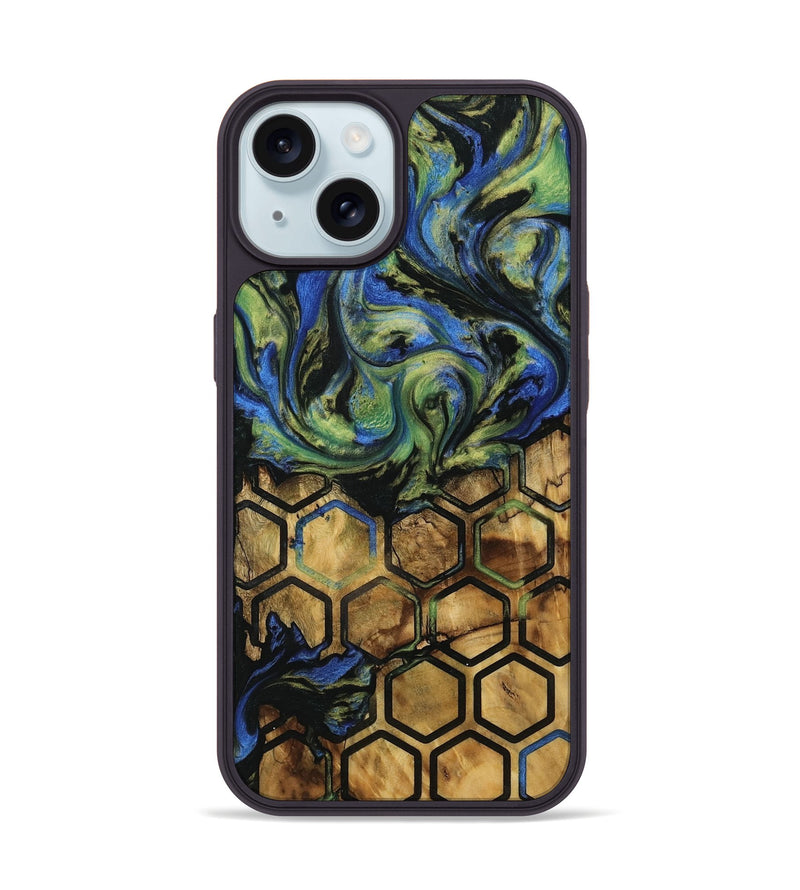 iPhone 15 Wood Phone Case - Fannye (Pattern, 739869)