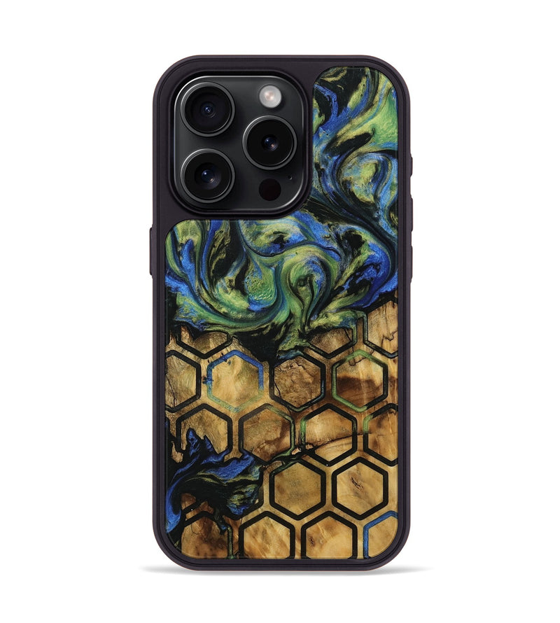 iPhone 15 Pro Wood Phone Case - Fannye (Pattern, 739869)