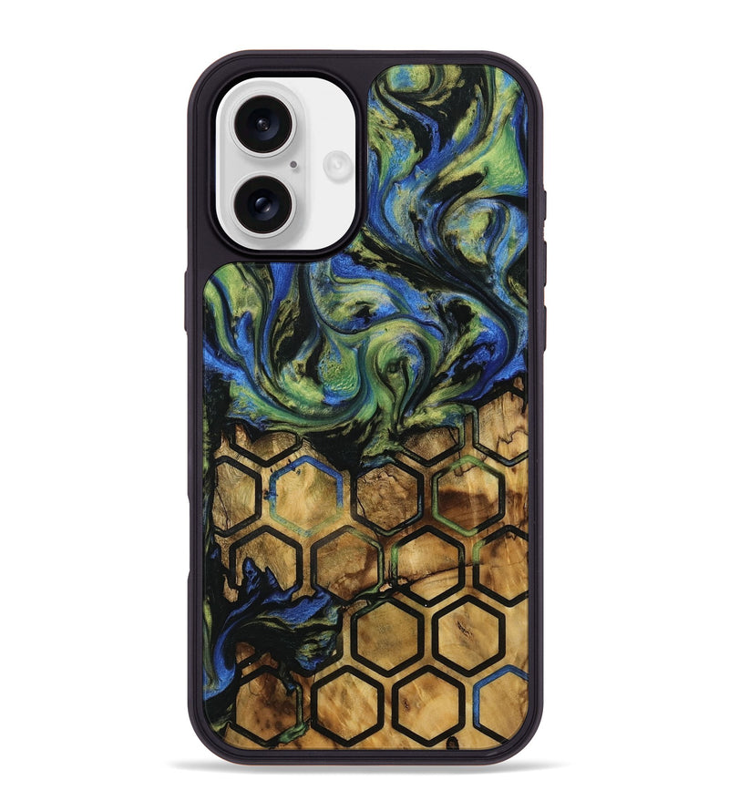 iPhone 16 Plus Wood Phone Case - Fannye (Pattern, 739869)