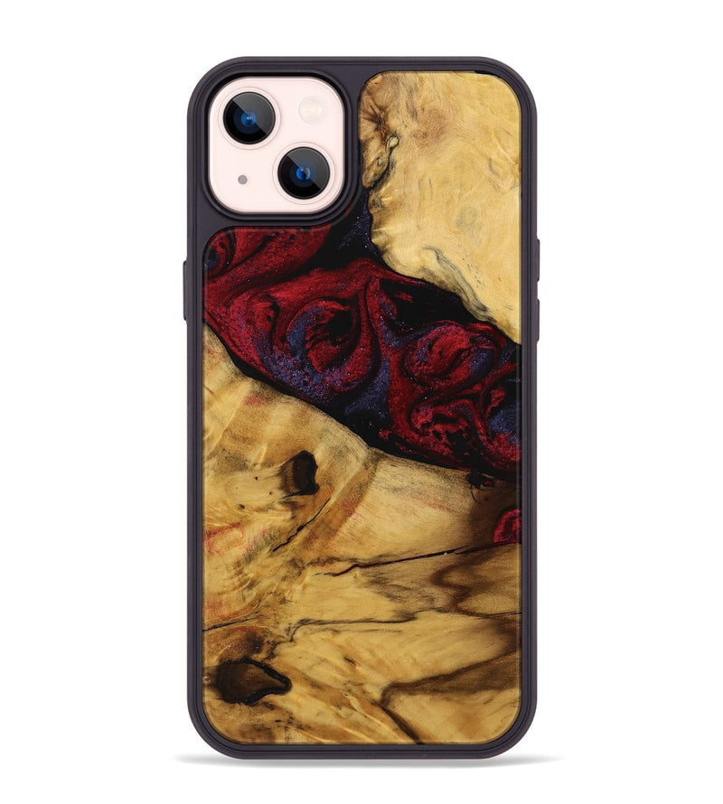 iPhone 14 Plus Wood Phone Case - Lela (Red, 739877)