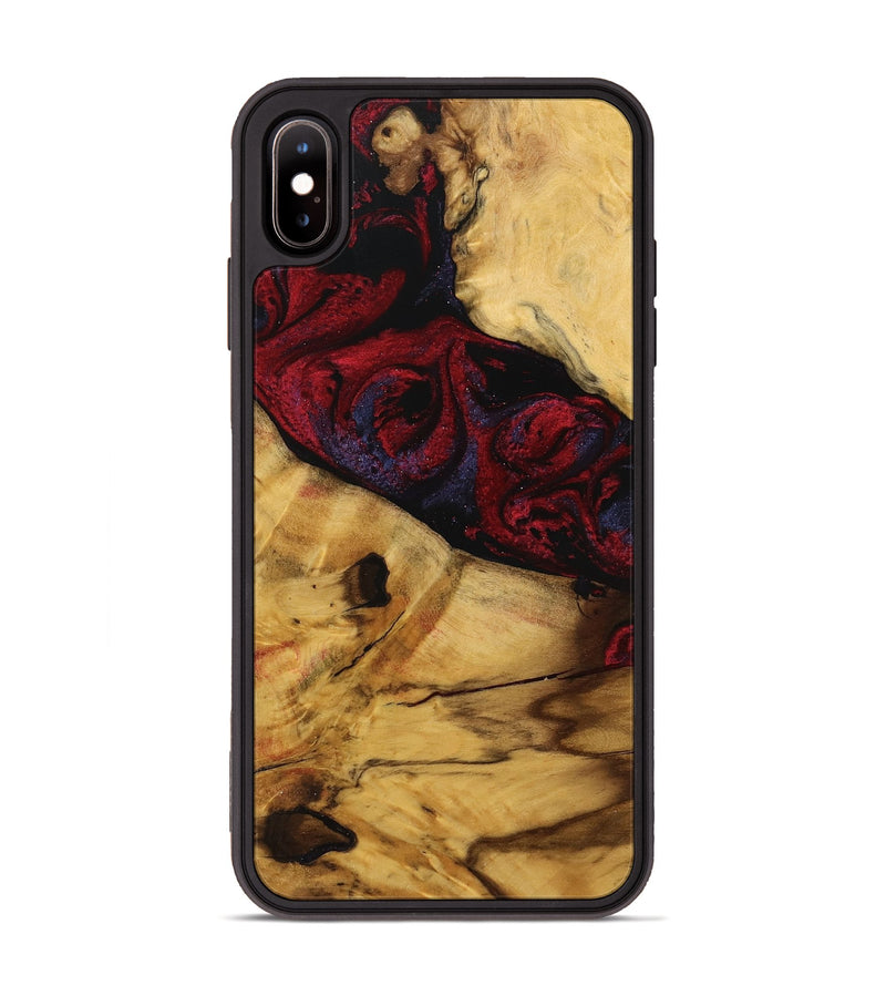 iPhone Xs Max Wood Phone Case - Lela (Red, 739877)