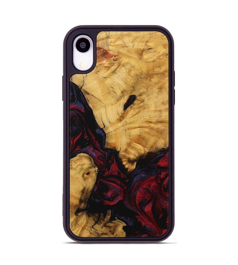 iPhone Xr Wood Phone Case - Hertha (Red, 739885)