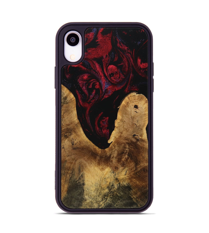 iPhone Xr Wood Phone Case - Tatum (Red, 739895)